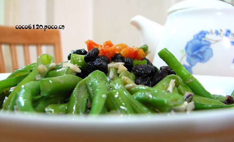 鯪魚豆豉拌豆角的做法（圖）-