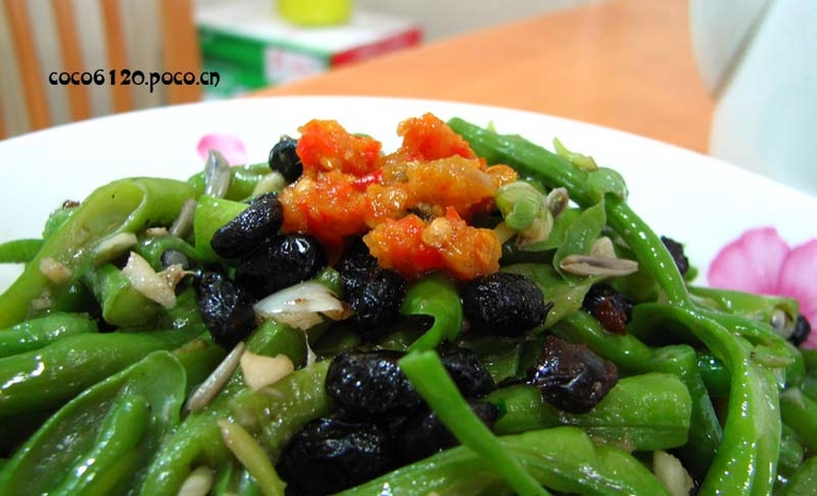 鯪魚豆豉拌豆角的做法（圖）-
