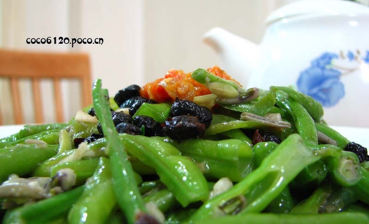鯪魚豆豉拌豆角的做法（圖）-