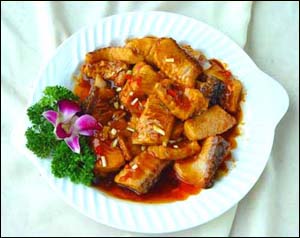 小蔥燒財魚的做法-久久菜譜網