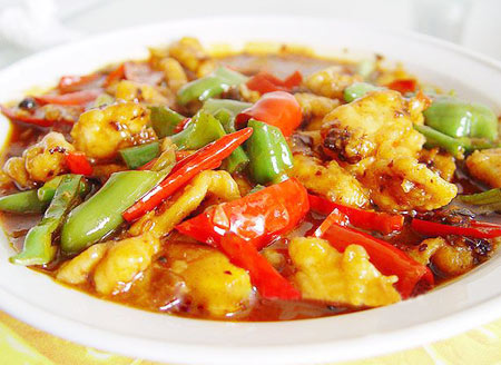辣香味鮮豆豉雙椒雞