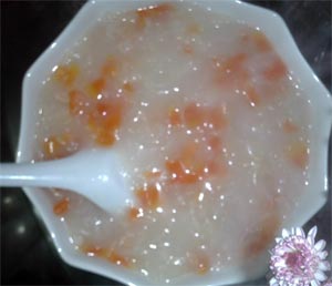 新鮮木瓜南北杏燉雪耳的做法(圖)-久久菜譜網