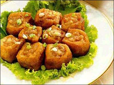 油豆腐鑲肉-久久菜譜網