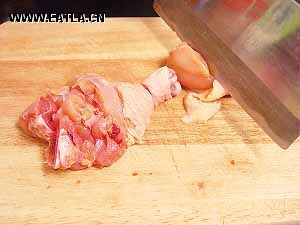 金針菇蒸雞腿