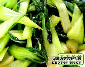 素炒小白菜菜譜圖片